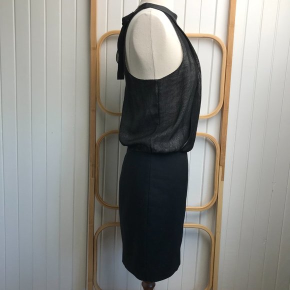 Tibi New York BNWT | Size 8 | Designer Leather Collar Mini Dress Lined - Picture 10 of 12